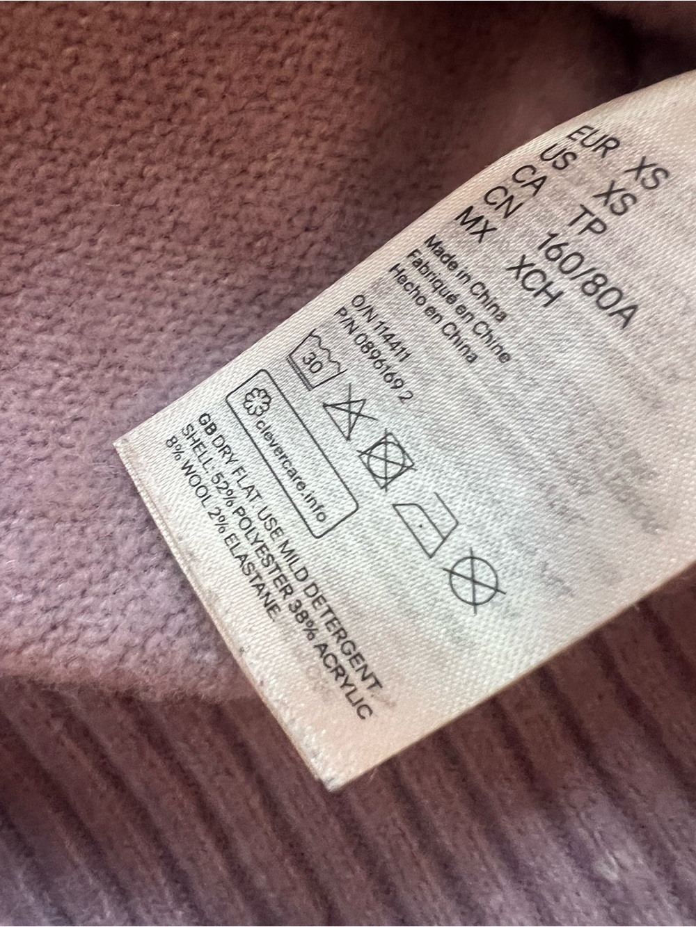 H&M lilacV-Neck Jeweled Button Cardigan - Picture 7 of 7